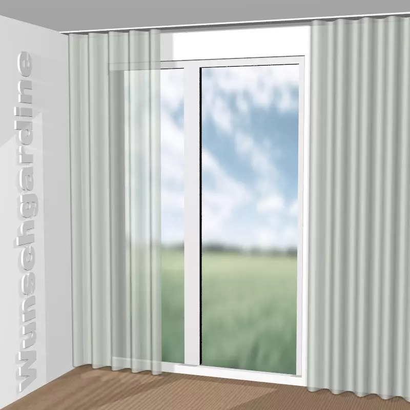 Wellenvorhang aus Sarah Eco JA6138-083