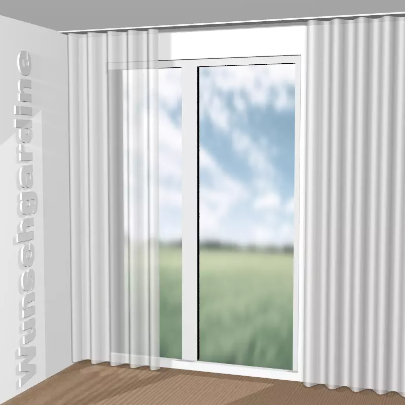 Wellenvorhang aus Sarah Eco JA6138-091