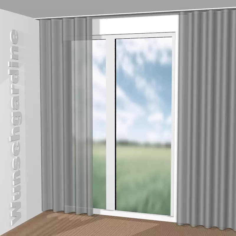 Wellenvorhang aus Sarah Eco JA6138-096