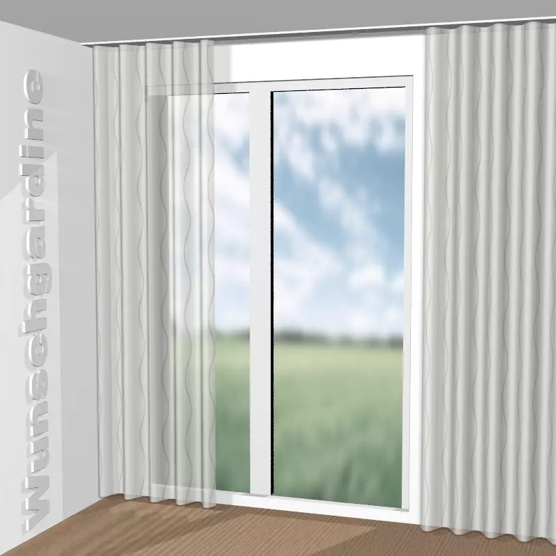 Wellenvorhang aus Serena 8-4846-070