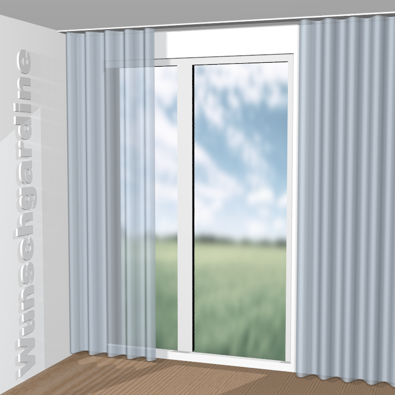 Wellenvorhang aus Silent Breeze JA6188-050