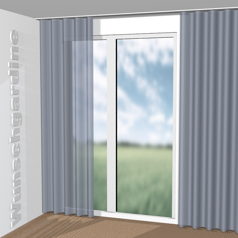 Wellenvorhang aus Silent Breeze JA6188-051
