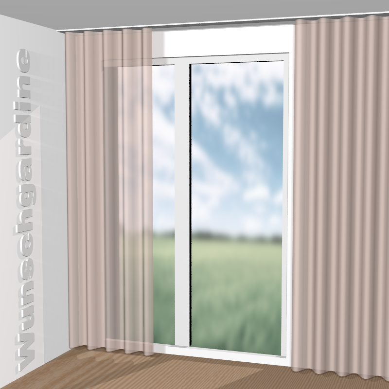 Wellenvorhang aus Silent Breeze JA6188-060