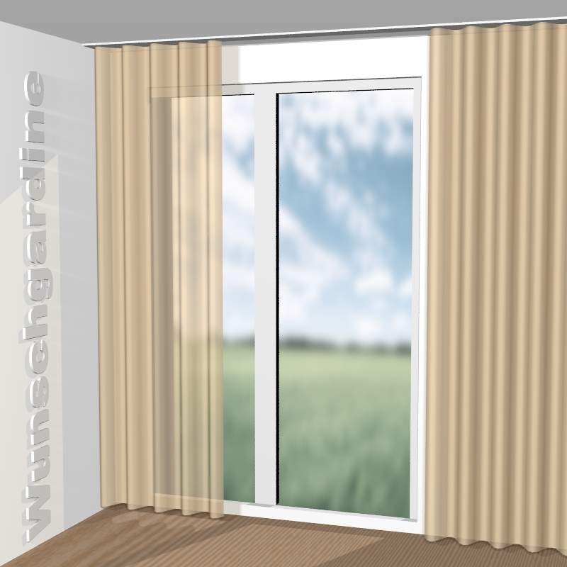 Wellenvorhang aus Silent Breeze JA6188-061