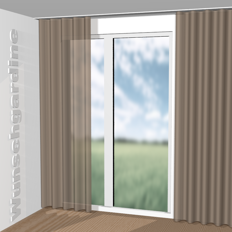 Wellenvorhang aus Silent Breeze JA6188-062