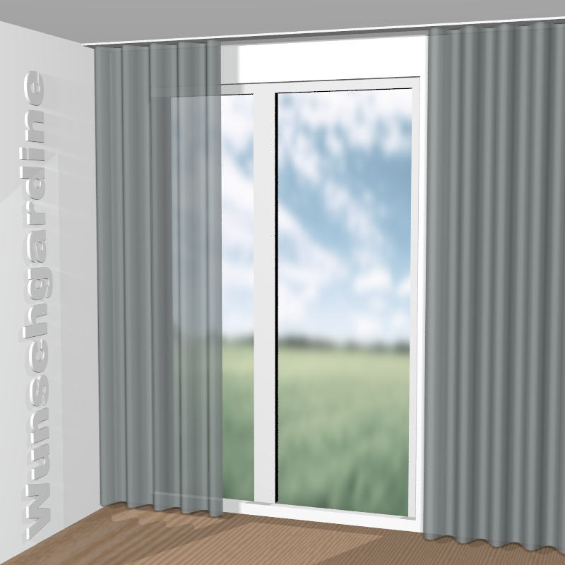 Wellenvorhang aus Silent Breeze JA6188-080