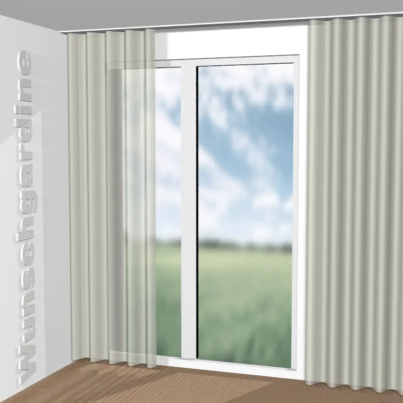 Wellenvorhang aus Silent Glow JA6219-030