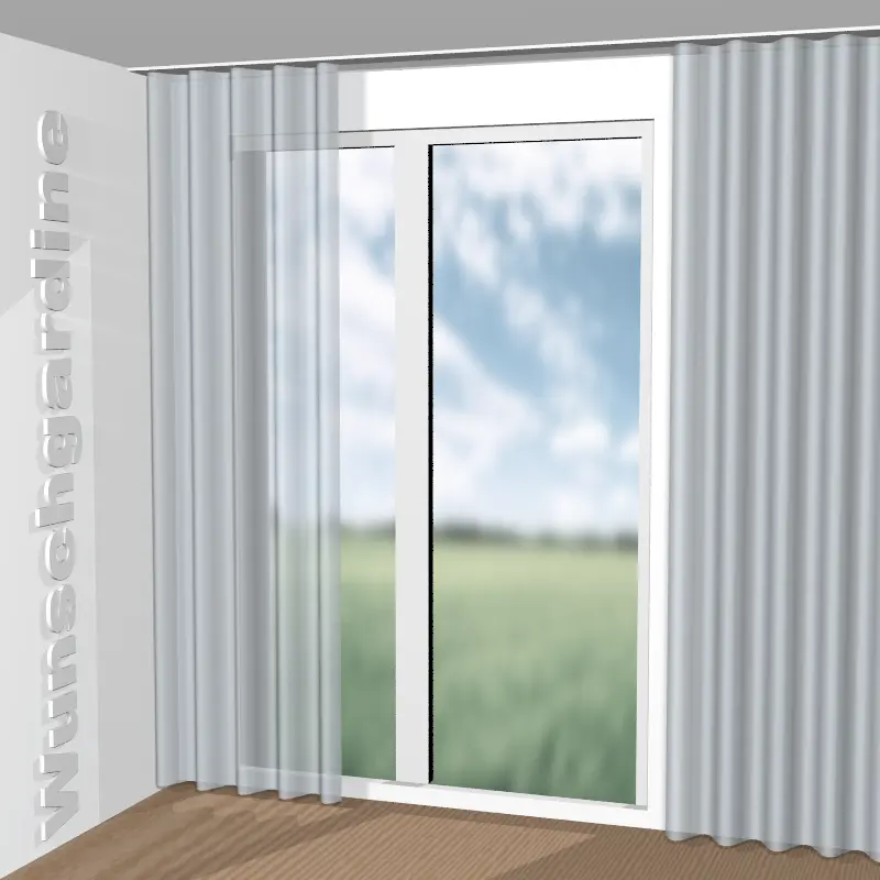 Wellenvorhang aus Silent Glow JA6219-050