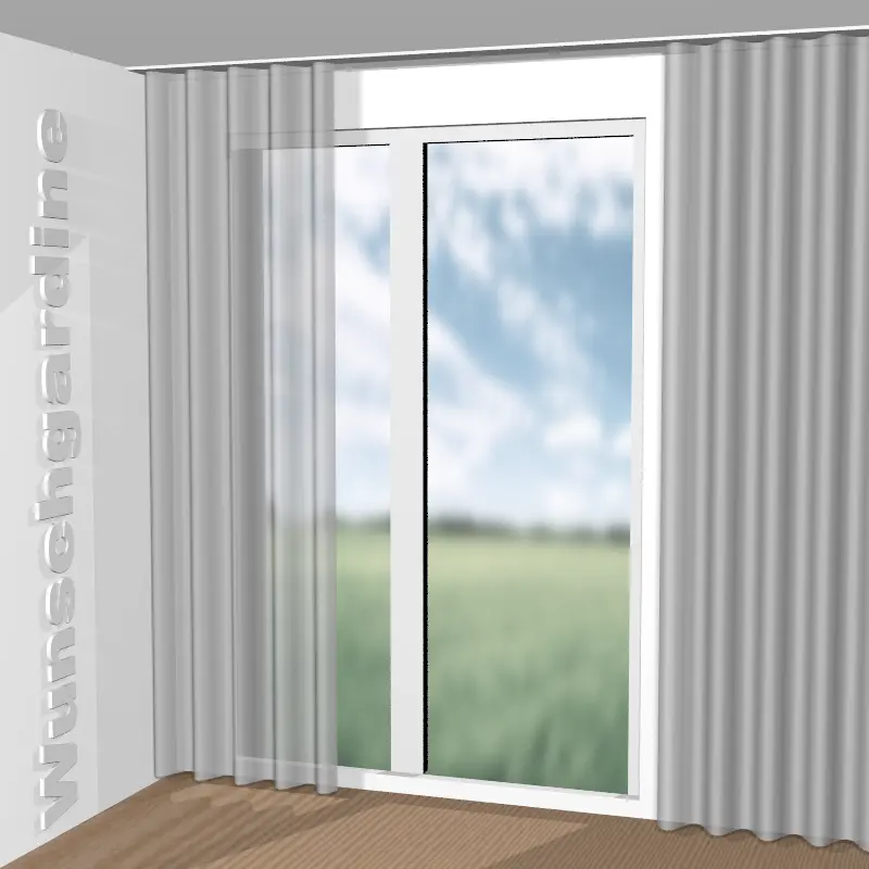 Wellenvorhang aus Silent Glow JA6219-072