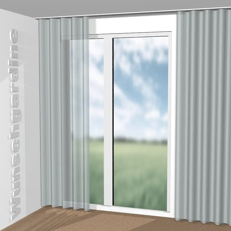 Wellenvorhang aus Silent Glow JA6219-080