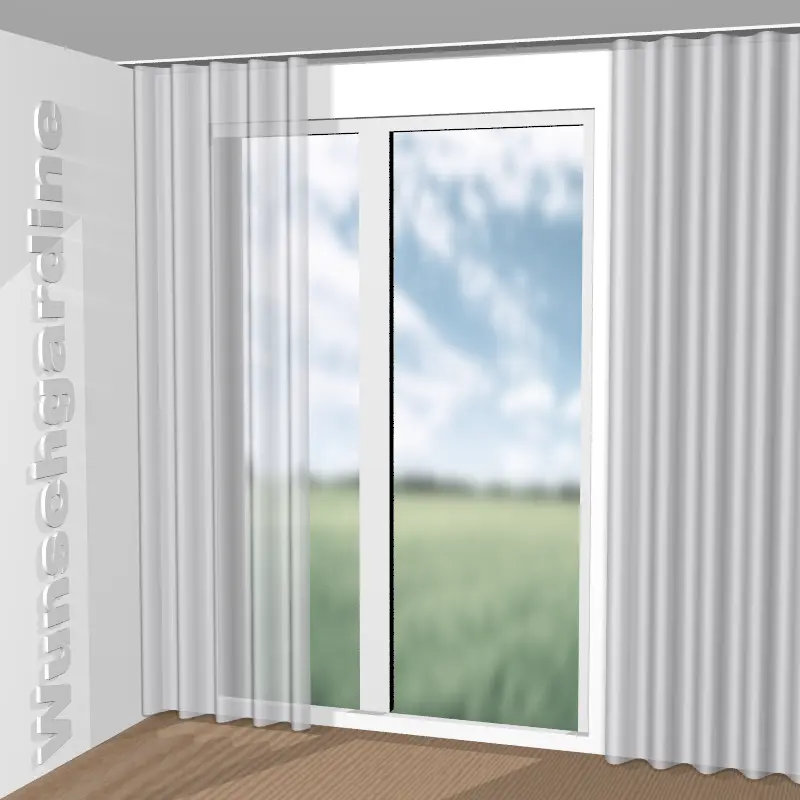 Wellenvorhang aus Silent Glow JA6219-090