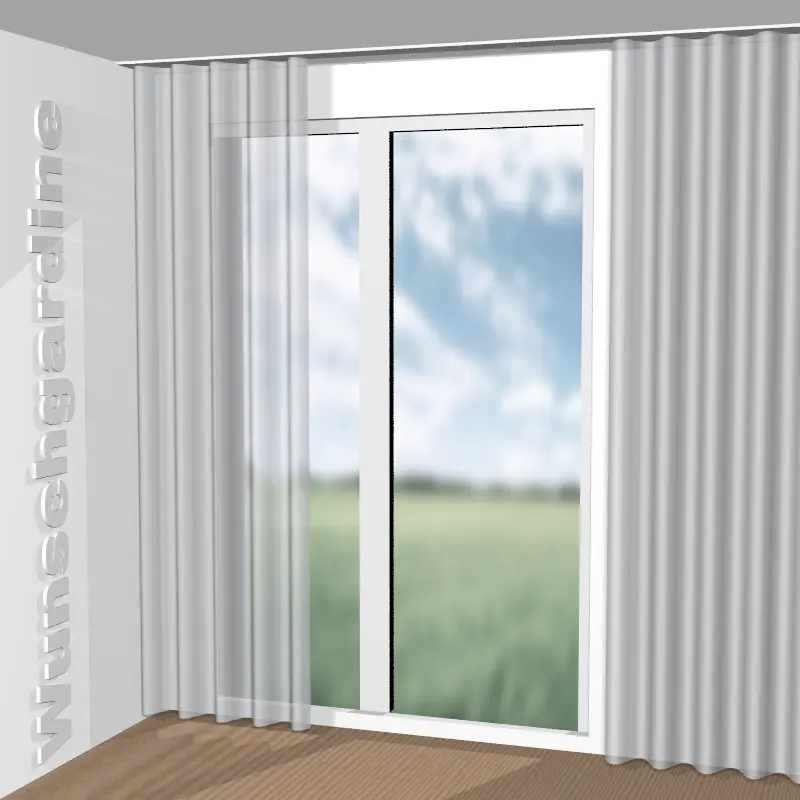 Wellenvorhang aus Silent Glow JA6219-091