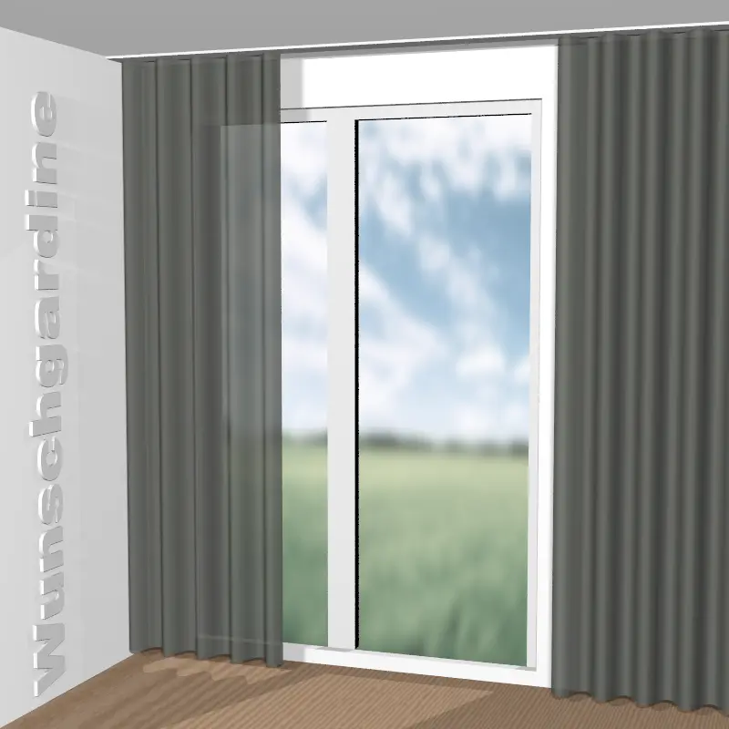 Wellenvorhang aus Silent Twill JA6209-031