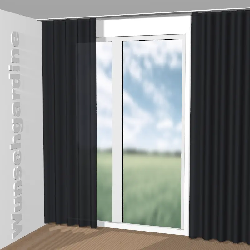 Wellenvorhang aus Silent Twill JA6209-099