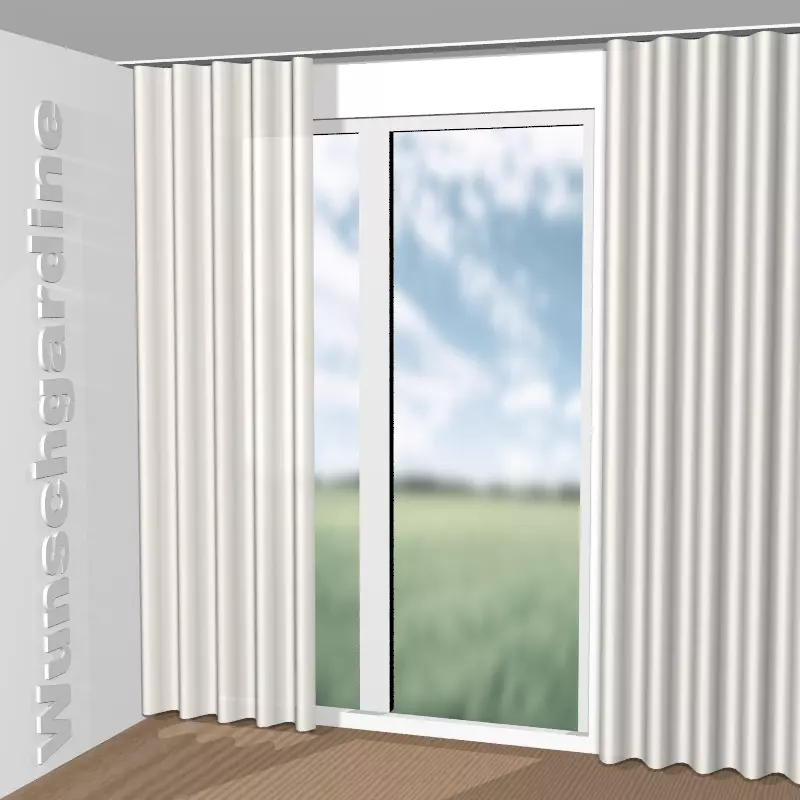 Wellenvorhang aus Silver Moon CA1680/070