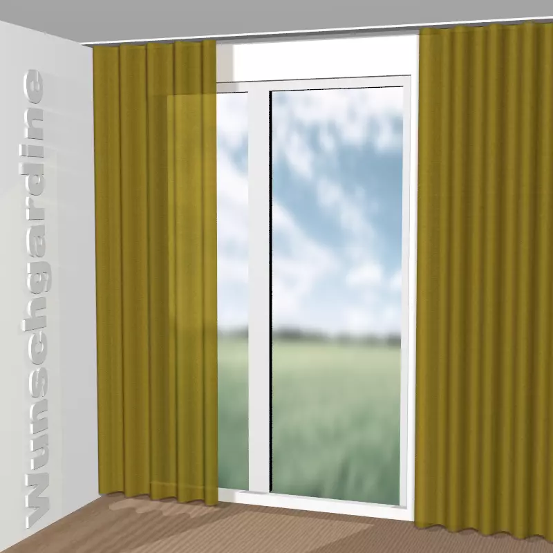 Wellenvorhang aus Soft Feel JA1044-040