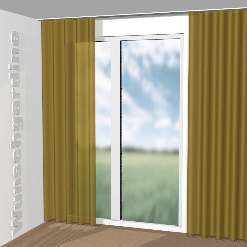 Wellenvorhang aus Soft JA1087-040