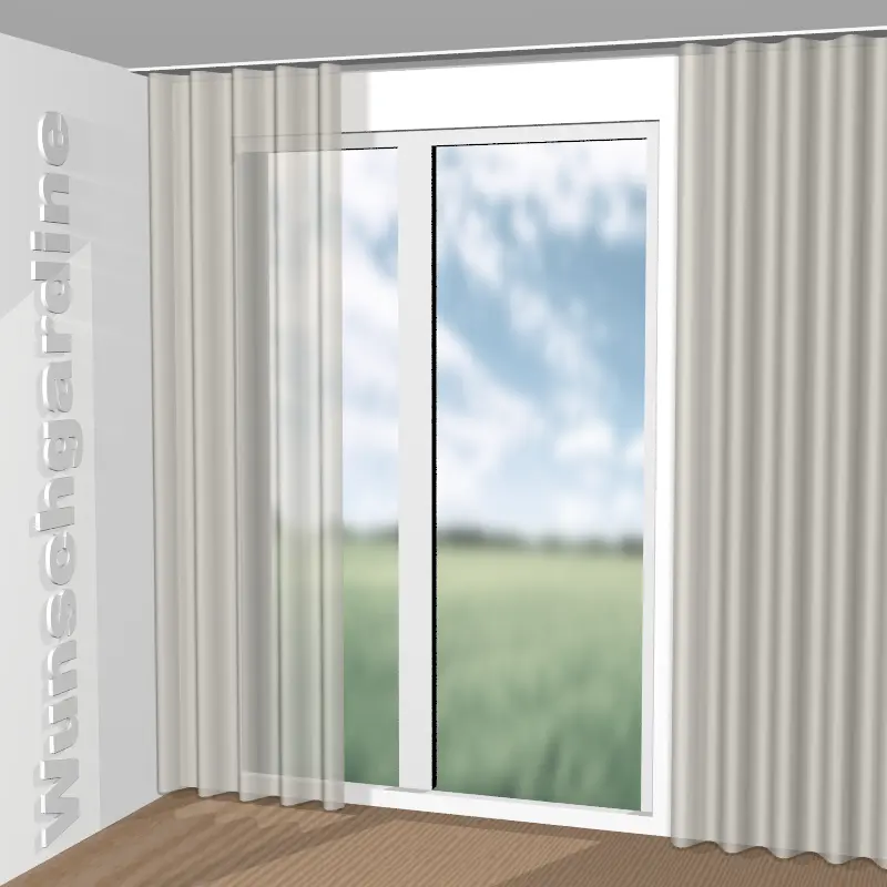 Wellenvorhang aus Soft JA1087-070
