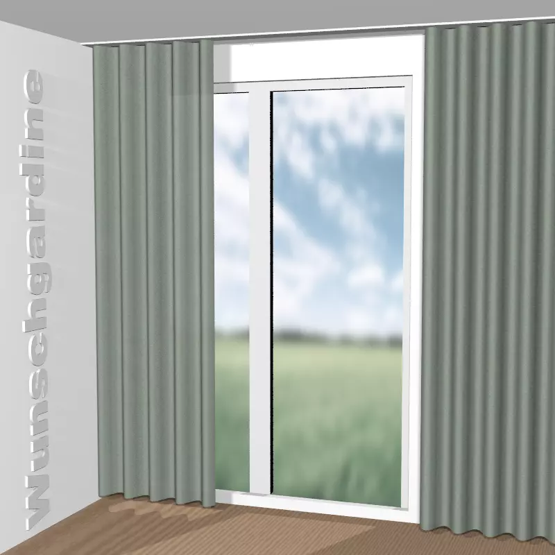 Wellenvorhang aus Solarflex F.R.-53