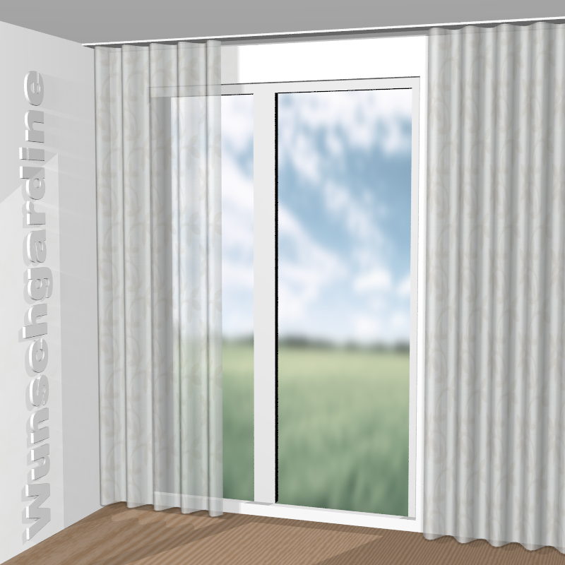 Wellenvorhang aus Sonja GS4089-070