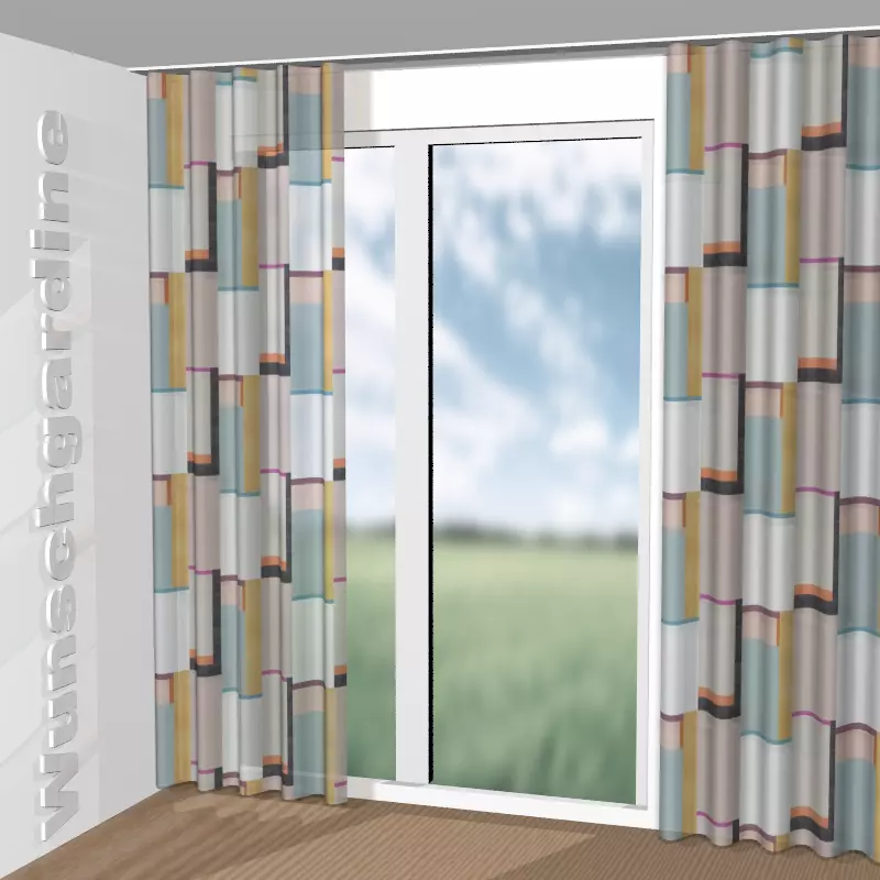 Wellenvorhang aus Squares JA8036-060