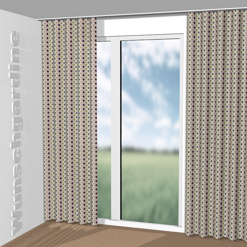 Wellenvorhang aus Sweet Harmony CH3311/060