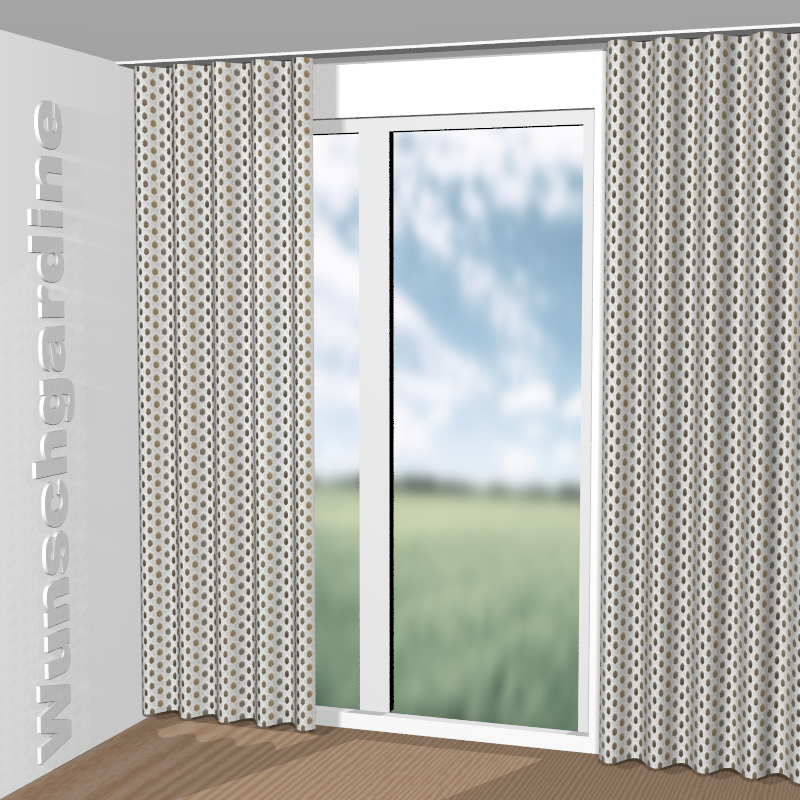 Wellenvorhang aus Sweet Harmony CH3311/070