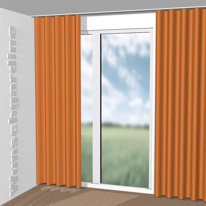 Wellenvorhang aus Thermo Fr Dimout 8-8048-061
