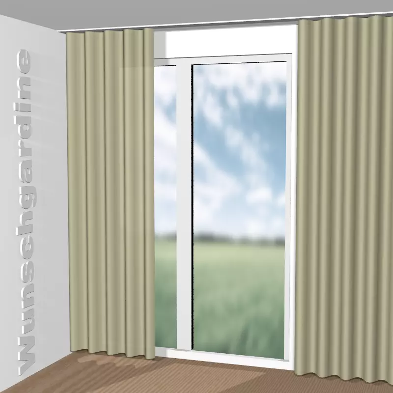 Wellenvorhang aus Thermo Stripe GS1017-030