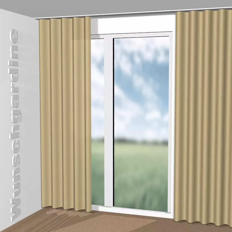 Wellenvorhang aus Thermo Stripe GS1017-040