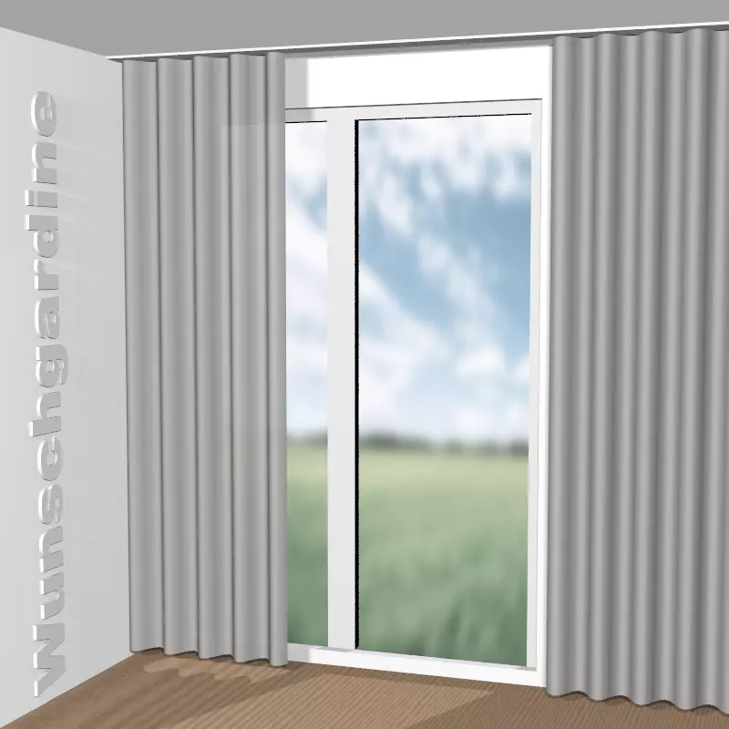 Wellenvorhang aus Thermo Stripe GS1017-092