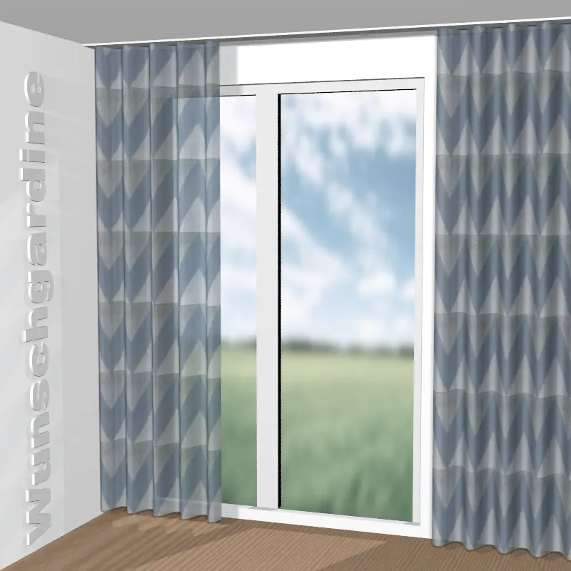 Wellenvorhang aus Thermo Zigzag GS1031-050