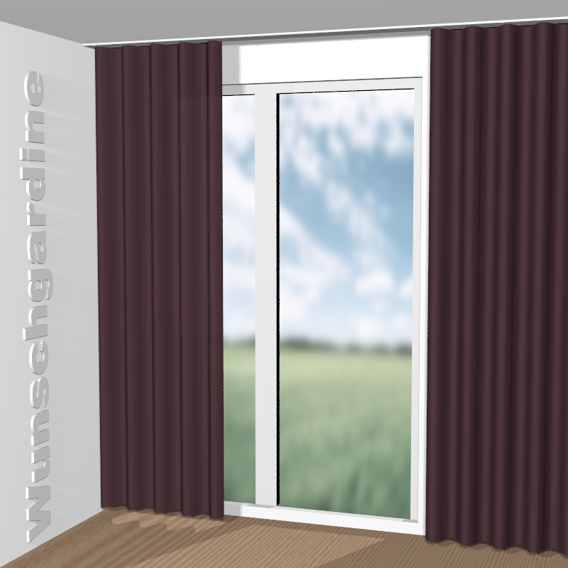 Wellenvorhang aus Tinto-458