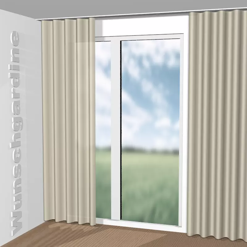 Wellenvorhang aus Travel CH2603/073