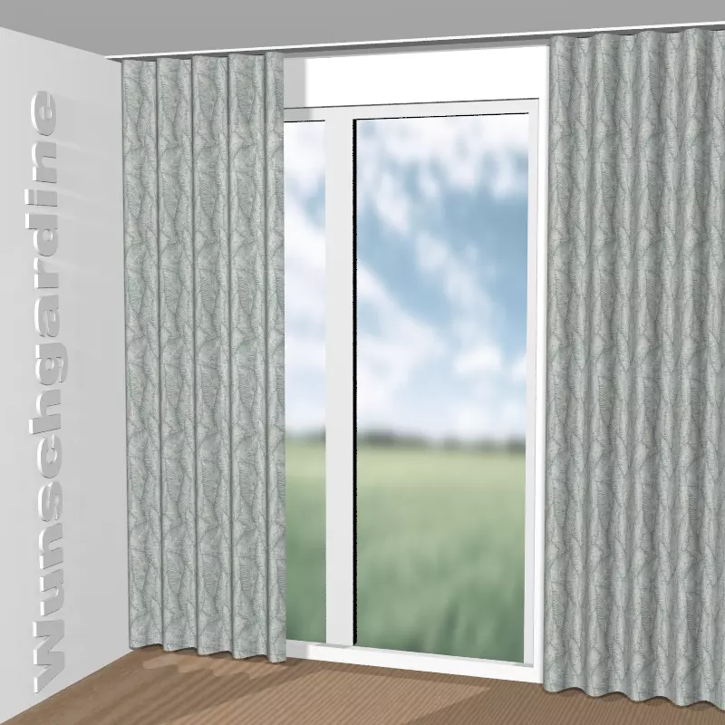 Wellenvorhang aus Tropic Leaf JA2058-080