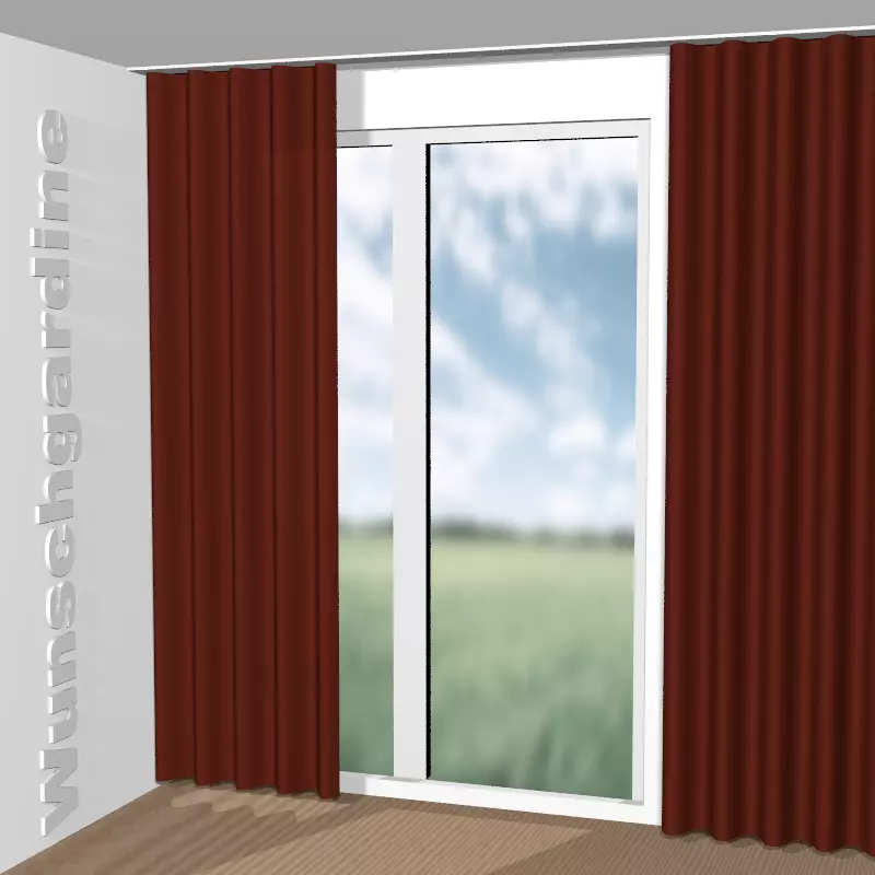 Wellenvorhang aus Velluto 1-3120-064