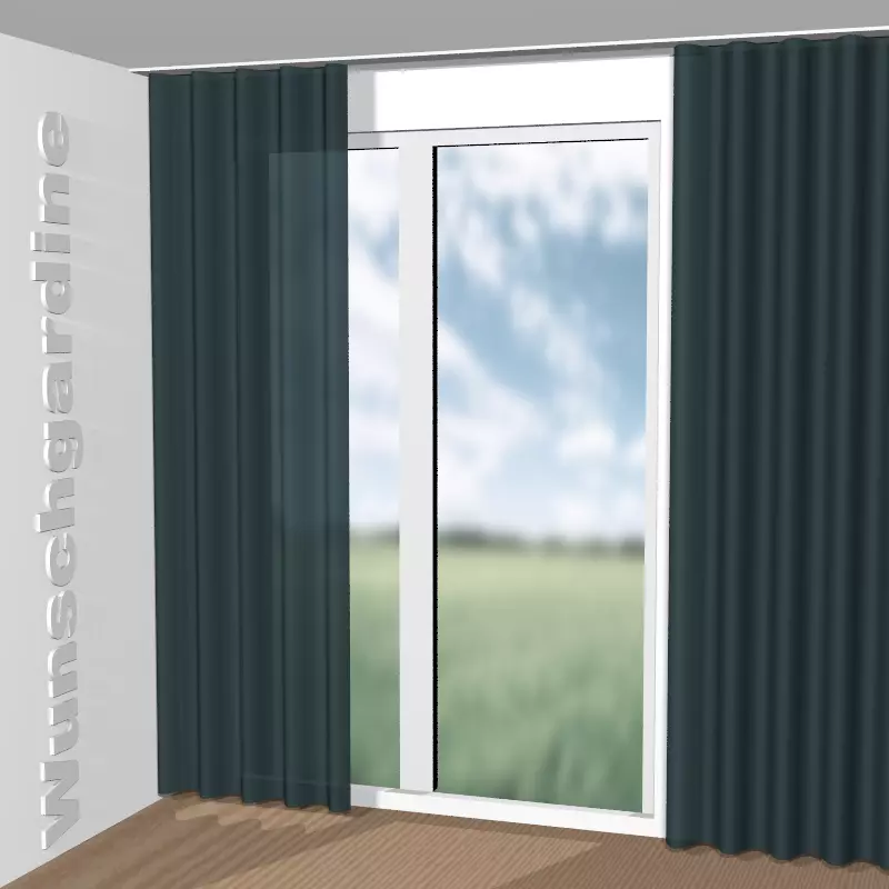 Wellenvorhang aus Velvety JA3010-081