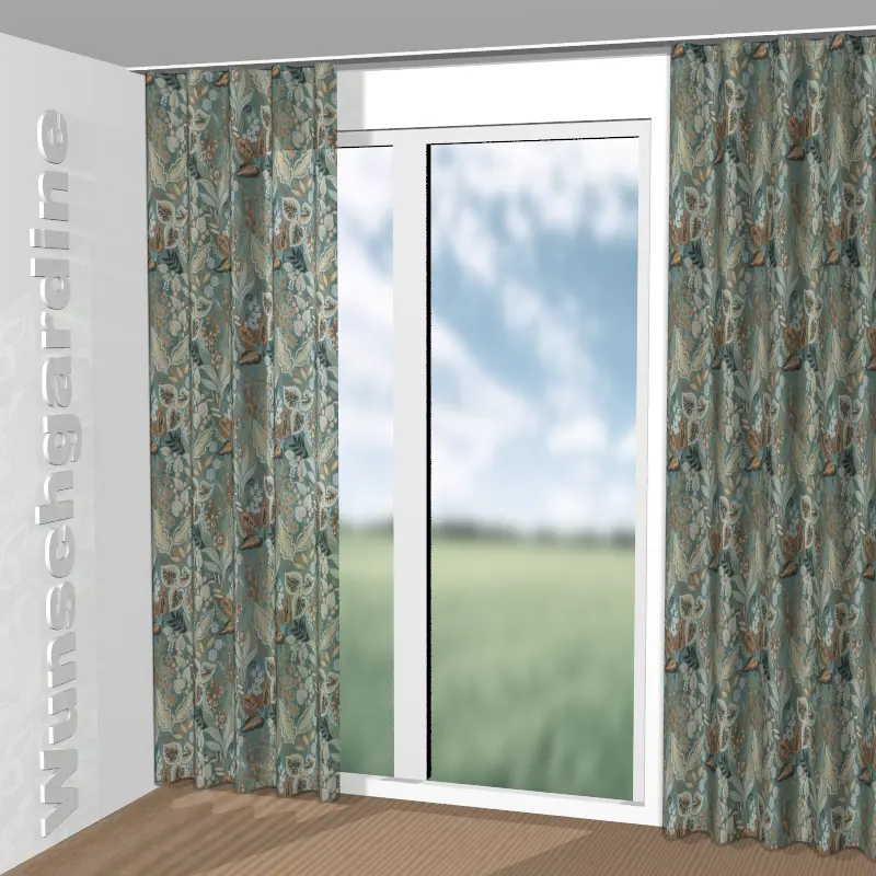 Wellenvorhang aus Wildflower JA8103-080