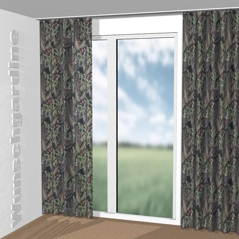 Wellenvorhang aus Wildflower JA8103-091