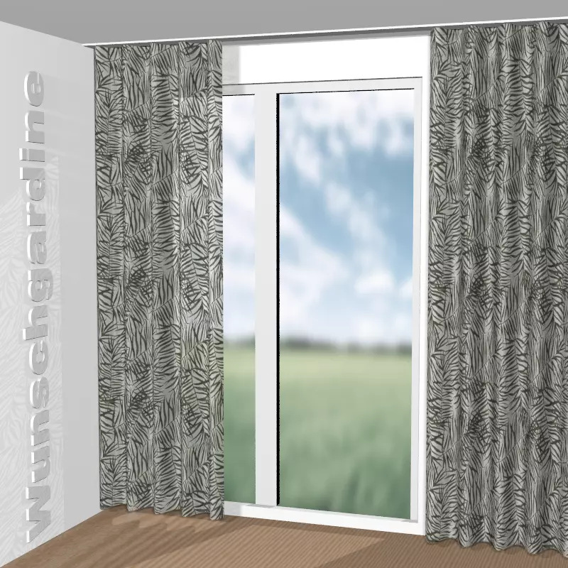 Wellenvorhang aus Willow JA2074-020