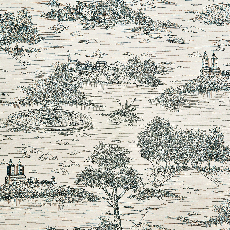 Stoff Central Park Toile 44165-765 von Travers New York