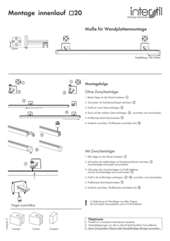 Anleitung zur Montage Compact 3