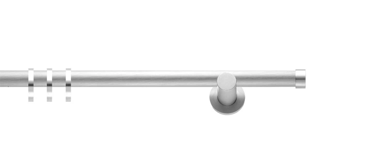 Interstil Barett Messing in Farbe 72 nickel matt