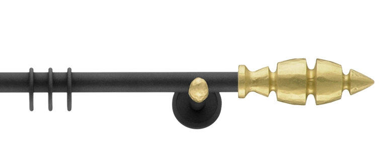 Interstil Cosima in Farbe 51 Anthrazit mit 62 messing matt