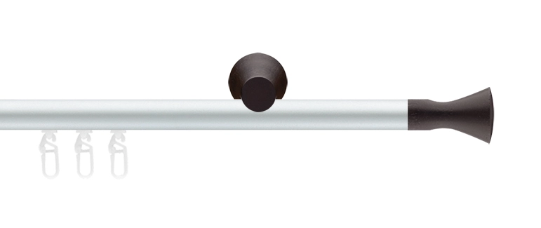 Interstil Aloe in Farbe 79 aluminium mit 28 Wenge
