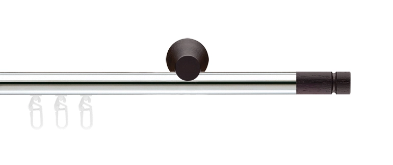 Interstil Alant in Farbe 71 nickel mit 28 Wenge