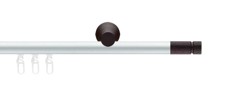 Interstil Alant in Farbe 79 aluminium mit 28 Wenge