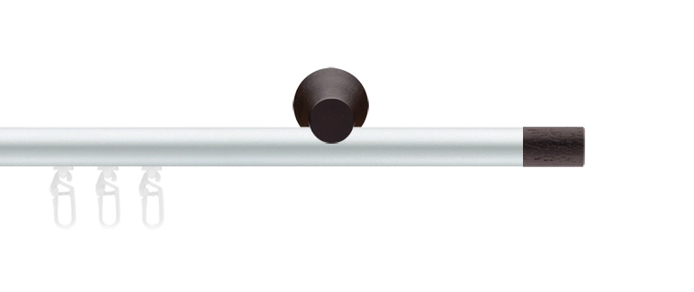 Interstil Anis in Farbe 79 aluminium mit 28 Wenge