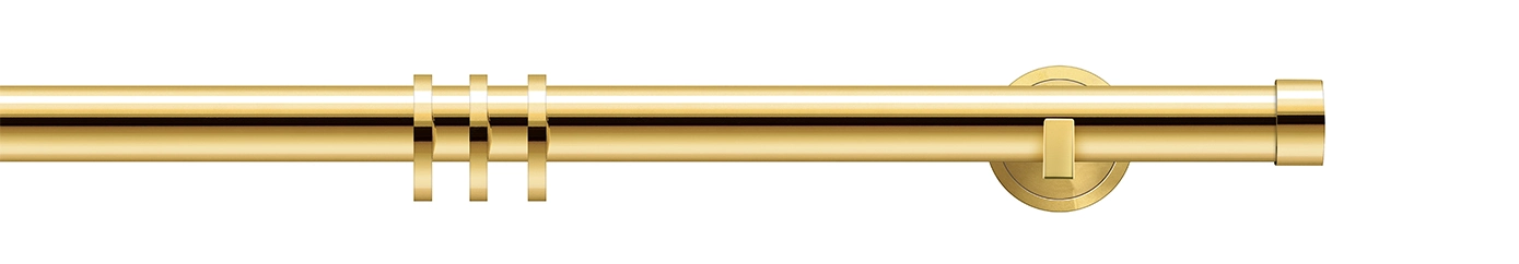 Interstil match flache Träger in Farbe 60 messing