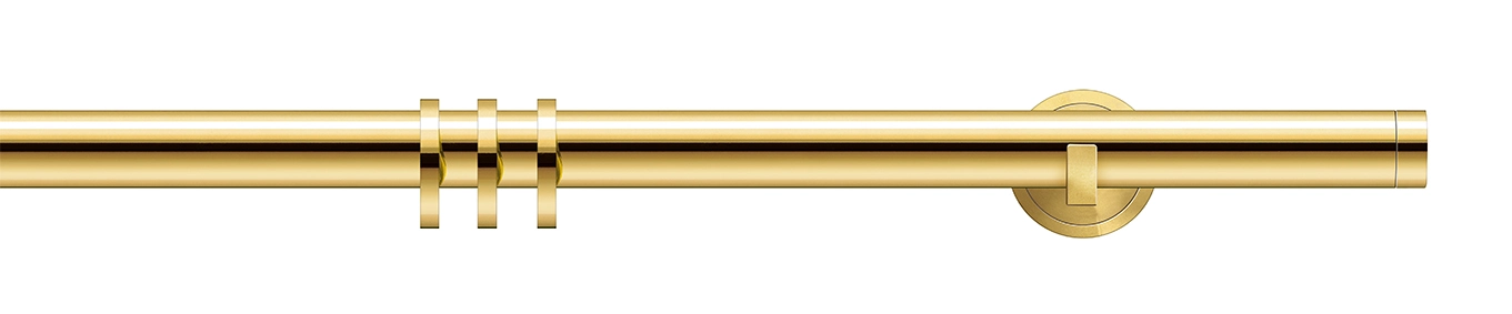 Interstil cup flache Träger in Farbe 60 messing